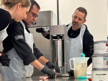 Verarbeitung von Wurst