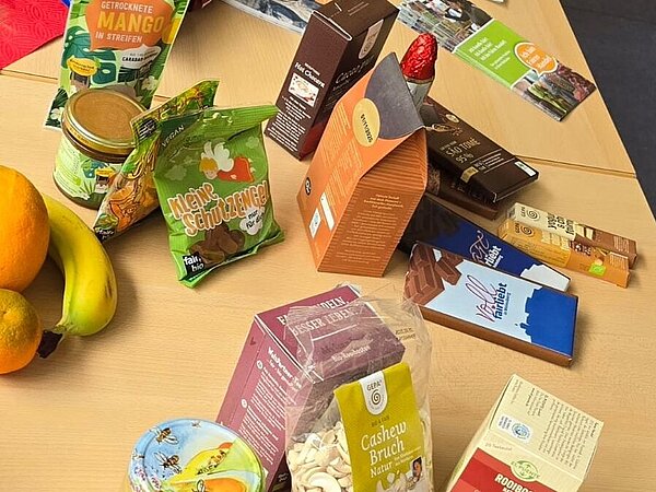 Verschiedene faire Produkte