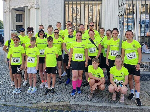 Marathonläufer, die für DfM teilgenommen haben.