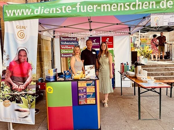 Wir waren das dritte Jahr in Folge bei der Fairen Meile in Schwäbisch Hall dabei und haben Dienste für Menschen mit Nachhaltigkeitsthemen präsentiert.