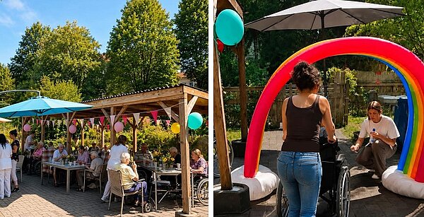 Fröhliches Miteinander beim Bewohnerfest im Pflegestift
