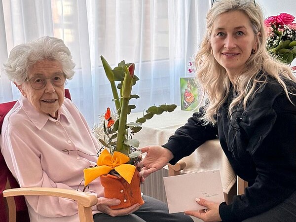 Das Pflegestift Teurershof gratuliert von Herzen zum 101. Geburtstag!