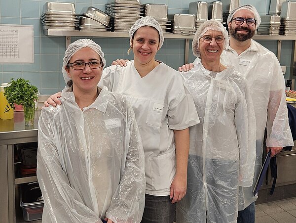 Unser Auditteam bei der Begehung der Produktionsküche in Backnang